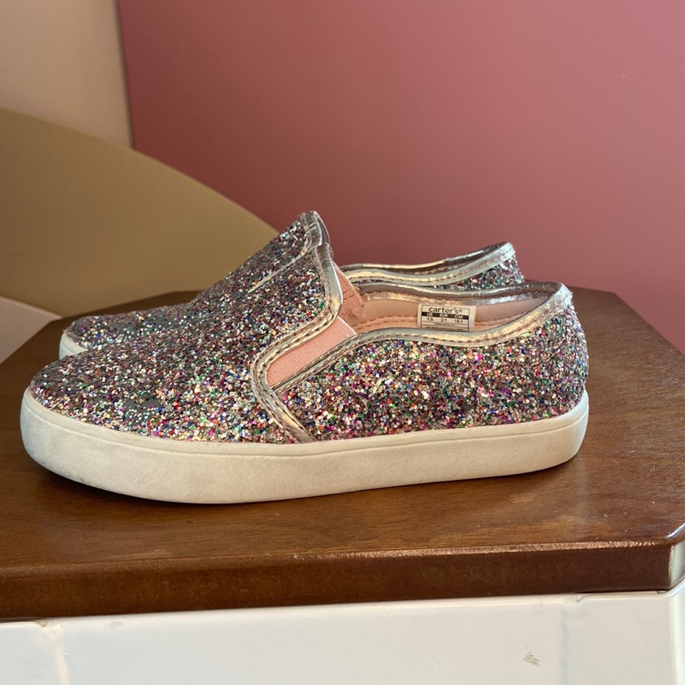 Carters Girls Glitter Slip-ons